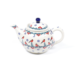 Theepot 700ml - roodborstje licht