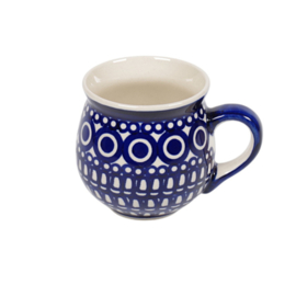 Bolmokje medium - blauw retro
