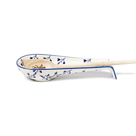 Pollepel legger - blaadjes blauw