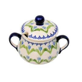 Suikerpot - tulp blauw