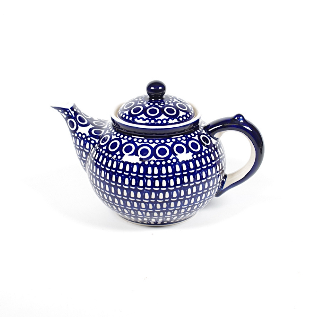 Theepot 1,3 liter - blauw retro