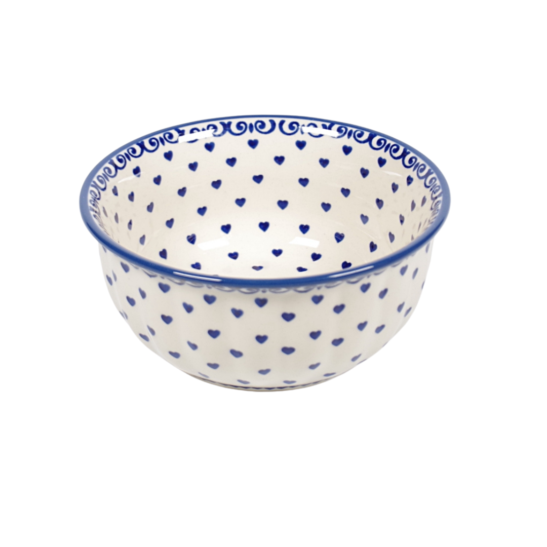 Bakje hoog 400ml - hartje klein blauw