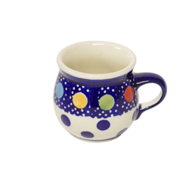 Bolmokje voor espresso - stip gekleurd
