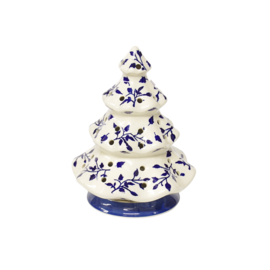 Boom met waxinelichtje - blaadjes blauw