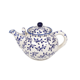 Theepot 2,2 liter - blaadjes blauw