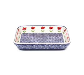 Ovenschaal ondiep small - klaproos