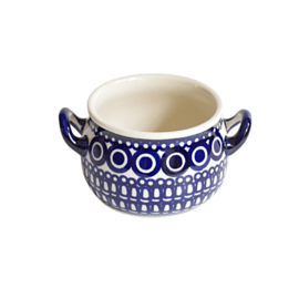 Soepkom met oor - blauw retro