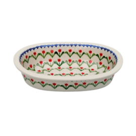 Ovenschaal ovaal 24cm - tulp rood