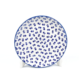 Ontbijtbord unikat - blauw bloemetje