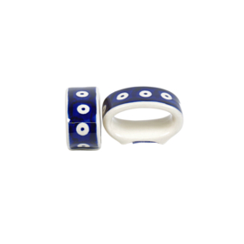 Servet ring - blauw oogje