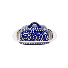 Botervloot small - blauw retro