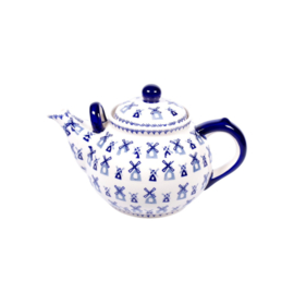 Theepot 2,2 liter - molen blauw
