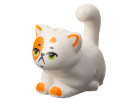 Cat, Friends, Large, Sitting with Orange Markings and Lime Eyes Pattern (Churro)