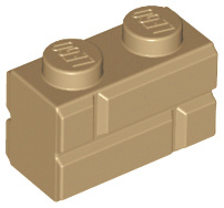 Brick, Modified 1 x 2 with Masonry Profile