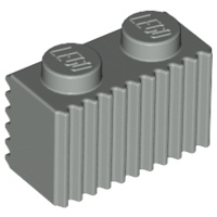 Brick, Modified 1 x 2 with Grille / Fluted Profile