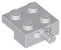Plate, Modified 2 x 2 with Wheel Holder