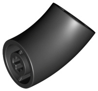Brick, Round 2 x 2 D. 45 degrees Elbow (25.5mm Standing Height)