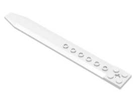 Plate, Modified 2 x 16 with Angled Side Extensions and Axle Hole (Rotor Blade)