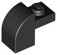 Slope, Curved 2 x 1 x 1 1/3 with Recessed Stud