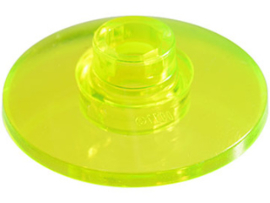 Trans-Neon Green Dish 2 x 2 Inverted (Radar)