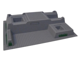Baseplate, Raised 32 x 48 x 6 with Level Front with Plants and Vent Pattern (5 Stickers) - Set 7892