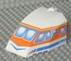 Windscreen 8 x 6 x 4 Canopy with Hinge and Airliner Cockpit Blue/Orange Pattern