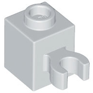 Brick, Modified 1 x 1 with Open O Clip (Vertical Grip) - Hollow Stud