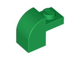 Slope, Curved 2 x 1 x 1 1/3 with Recessed Stud