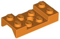 Vehicle, Mudguard 2 x 4 with Arch Studded with Hole