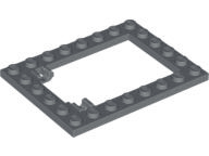 Plate, Modified 6 x 8 Trap Door Frame Horizontal (Long Pin Holders)