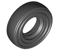 Tire 14mm D. x 4mm Smooth Small Single