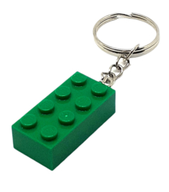 Green Brick 2x4 sleutelhanger