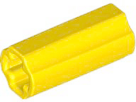 Technic, Axle Connector 2L (Smooth with x Hole + Orientation)