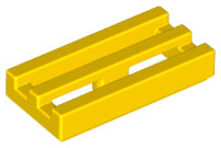 Tile, Modified 1 x 2 Grille with Bottom Groove / Lip