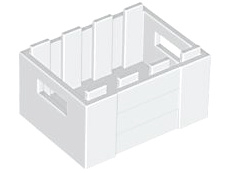 Container, Crate 3 x 4 x 1 2/3 with Handholds