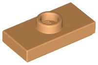 Plate, Modified 1 x 2 with 1 Stud with Groove and Bottom Stud Holder (Jumper)