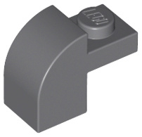 Slope, Curved 2 x 1 x 1 1/3 with Recessed Stud