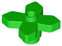 Plant Flower 2 x 2 Leaves - Angular