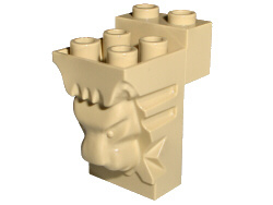 Brick, Modified 2 x 3 x 3 with Cutout and Lion Head - 6 Hollow Studs