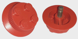 Train Wheel with 2 x 2 Stud Center, Traction Teeth