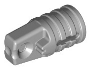 Hinge Cylinder 1 x 2 Locking with 1 Finger and Axle Hole on Ends with Slots