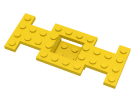 Vehicle, Base 4 x 10 x 2/3 with 2 x 2 Recessed Center with Smooth Underside, No Center Hole