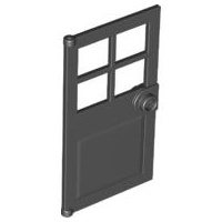 Door 1 x 4 x 6 with 4 Panes and Stud Handle