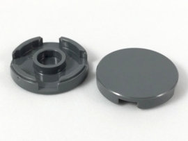 Tile, Round 2 x 2 with Bottom Stud Holder