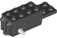 Pullback Motor 6 x 2 x 1 2/3 with Black Base and White Wheels Holder Pins (Motor 2)