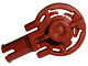 Dark Red Technic Rotation Joint Ball Loop with Two Perpendicular Pins with Friction