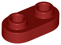 Plate, Round 1 x 2 with Open Studs