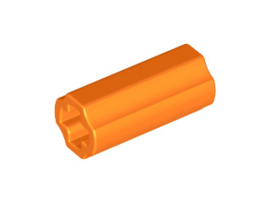 Orange Technic, Axle Connector 2L (Smooth with x Hole + Orientation)
