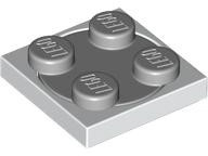 Turntable 2 x 2 Plate with Light Bluish Gray Top (3680 / 3679)