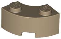 Brick, Round Corner 2 x 2 Macaroni with Stud Notch and Reinforced Underside
